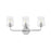 Lark Kline 3 Light Medium Bath Vanity, Chrome/Clear