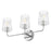 Lark Kline 3 Light Medium Bath Vanity, Chrome/Clear