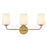 Lark Kline 3 Light Medium Vanity, Lacquered Brass/Etched Opal