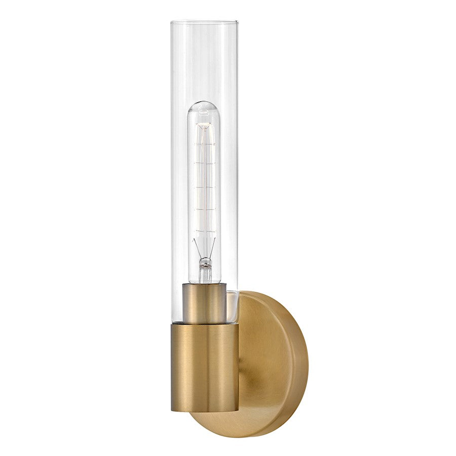 Lark Shea 1 Light Wall Sconce, Clear