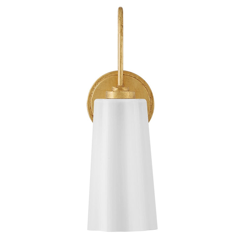 Lark Honey 1 Light Medium Vanity, Distressed Brass/Cased Opal