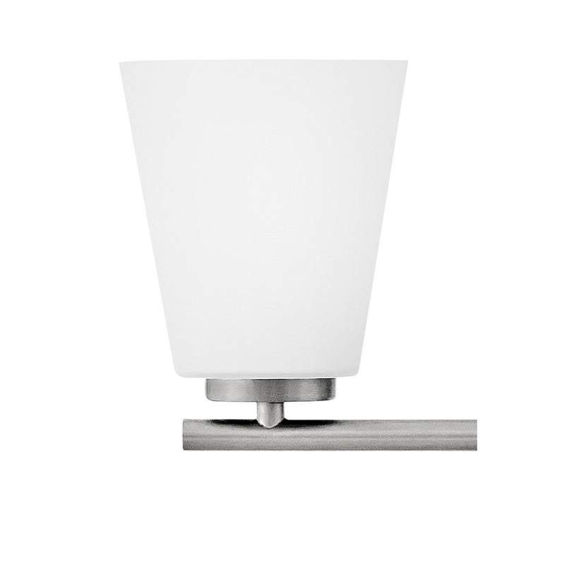 Lark Lighting Bri 24" 3-Light Vanity Light | Brushed Nickel | Etched Opal Glass Shade | Transitional Vanity Light Above the Bathroom Mirror | 85423BN