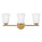 Lark Bri 3 Light 24" Vanity, Lacquered Brass/Etched Opal
