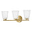 Lark Bri 3 Light 24" Vanity, Lacquered Brass/Etched Opal