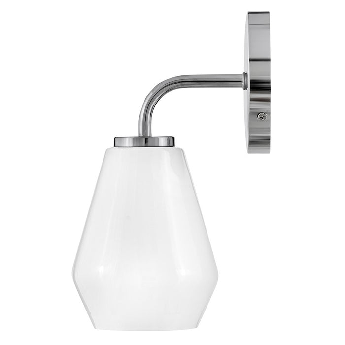 Lark Gio 1 Light Medium Bath Vanity, Chrome/Cased Opal