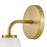 Lark Gio 1 Light Medium Bath Vanity, Lacquered Brass/Cased Opal