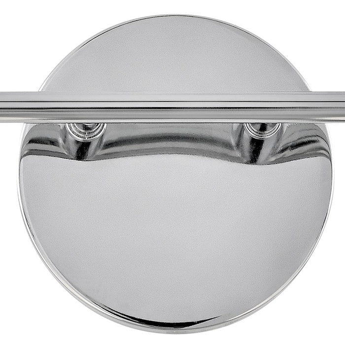 Lark Gio 2 Light Small Bath Vanity, Chrome/Cased Opal