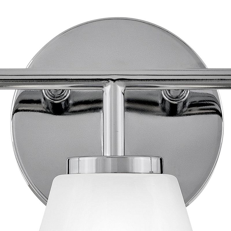 Lark Gio 24in 3-Light Vanity Light | Transitional Chrome Steel and Cased Opal Glass | Bathroom Vanity | 7.25 x 24 x 10.25 in | Model 85503CM