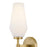 Lark Gio 2 Light Large Sconce, Lacquered Brass/Etched Opal