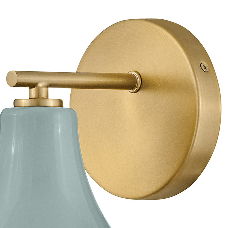 Lark Lighting Haddie 1-Light Bath Vanity Light | Seafoam Finish | Modern Vanity Light Above the Bathroom Mirror | Damp Rated Installation | 85510SF