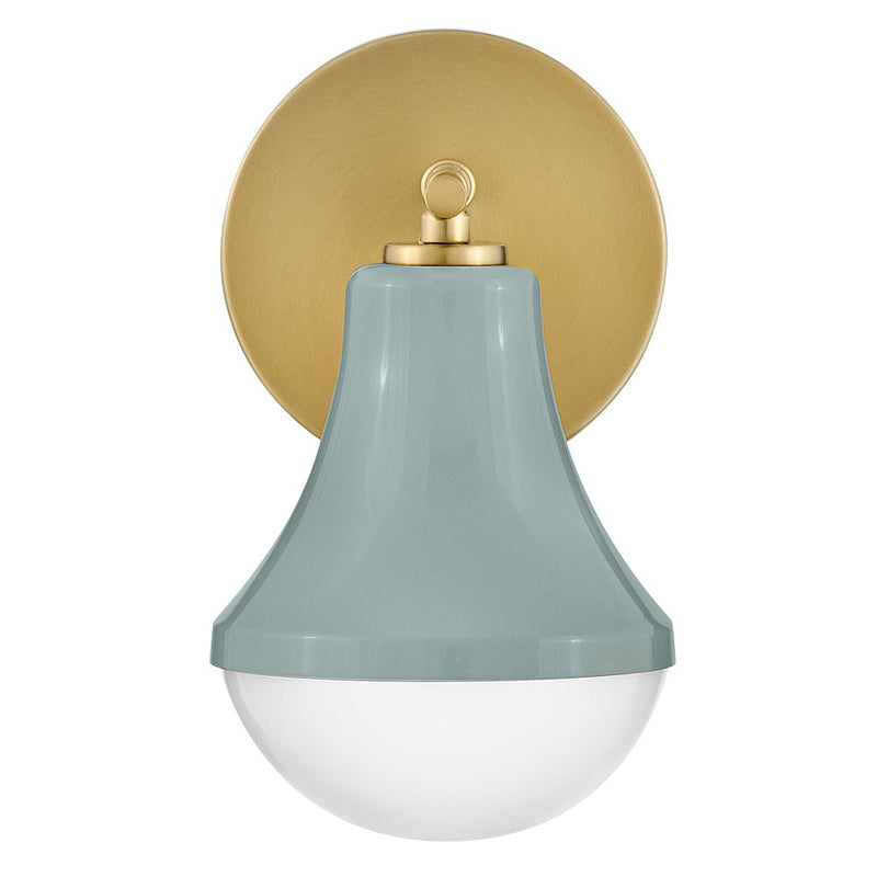 Lark Lighting Haddie 1-Light Bath Vanity Light | Seafoam Finish | Modern Vanity Light Above the Bathroom Mirror | Damp Rated Installation | 85510SF