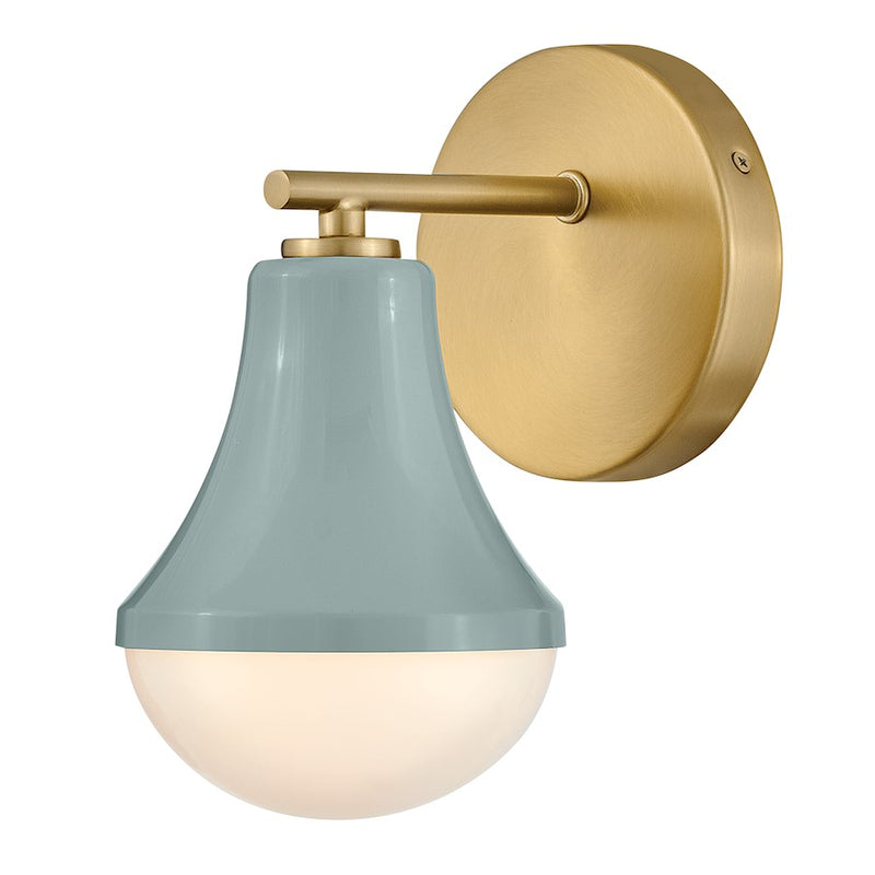 Lark Lighting Haddie 1-Light Bath Vanity Light | Seafoam Finish | Modern Vanity Light Above the Bathroom Mirror | Damp Rated Installation | 85510SF
