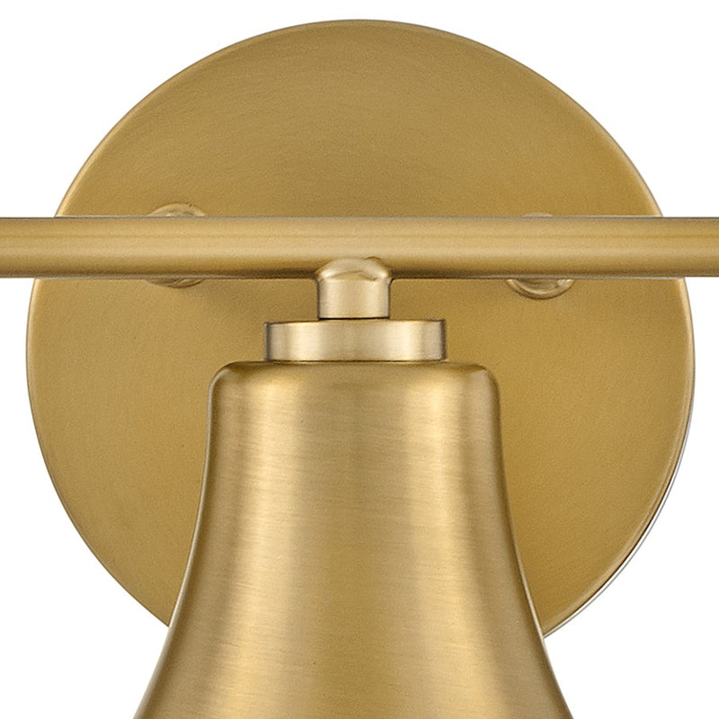 Lark Lighting Haddie 3-Light Bath Vanity Light | Lacquered Brass | Cased Opal Glass Shade | Modern Vanity Light Above the Bathroom Mirror | 85513LCB