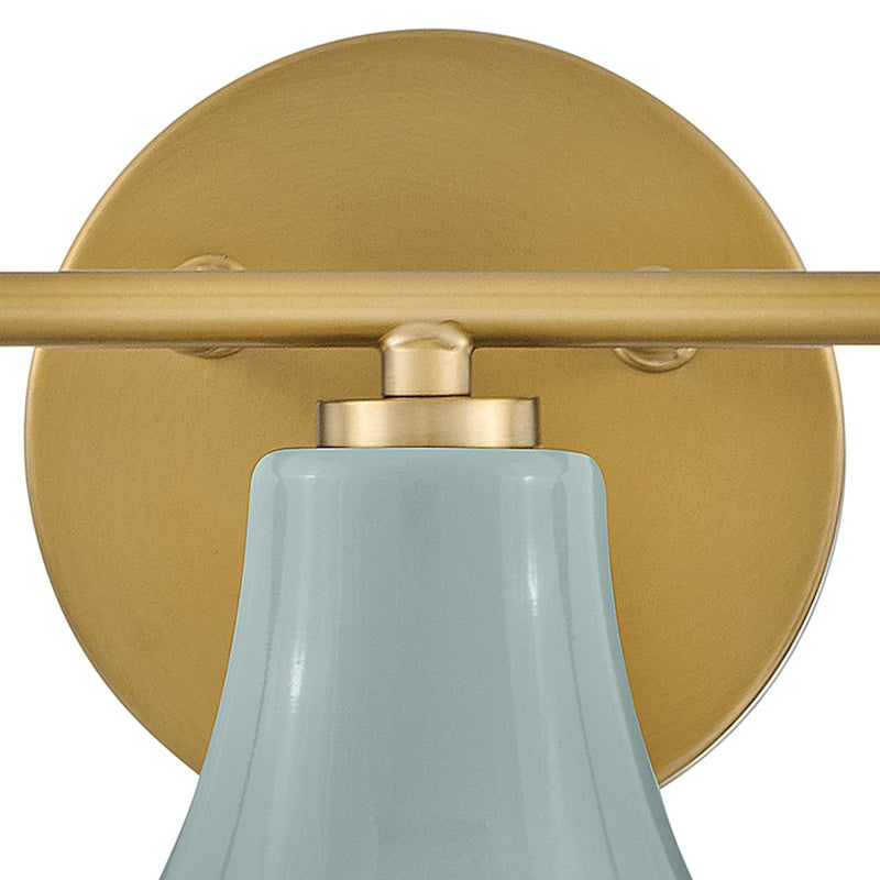 Lark Haddie 24in 3-Light Bathroom Vanity Light | Classic Seafoam Steel and Cased Opal Glass | Bathroom Vanity & Powder Room | 7.25 x 24 x | Model 85513SF