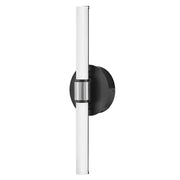 Lark Kai Medium LED Bath Vanity, Black/Etched Opal/Chrome - 85600BK-CM