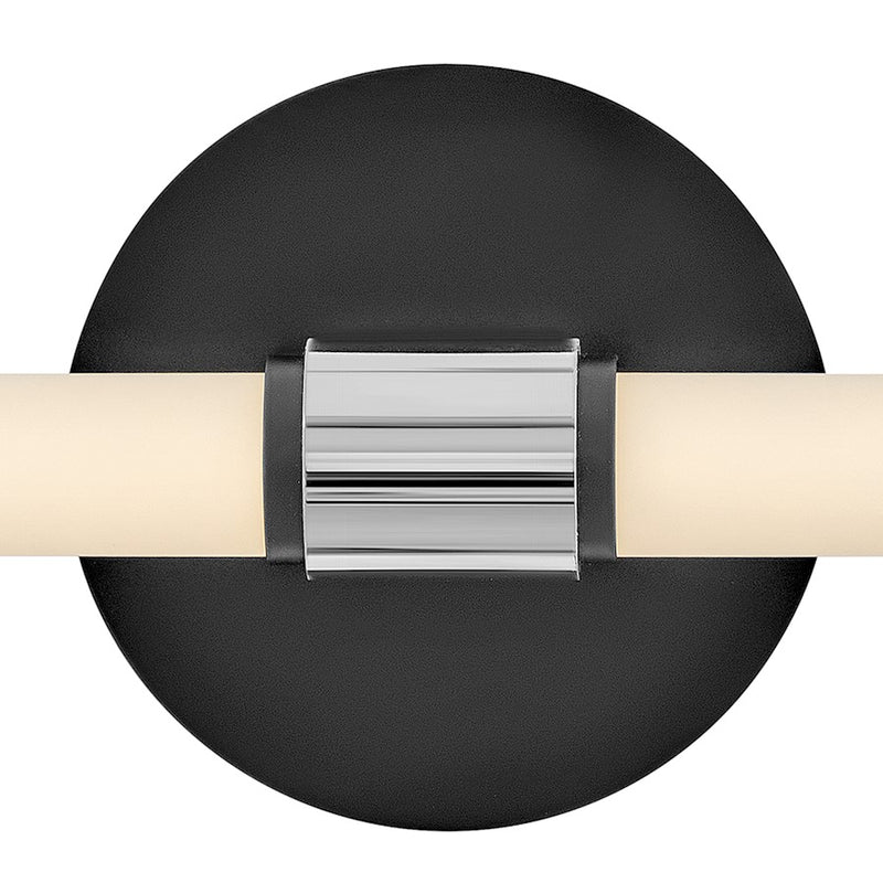 Lark Lighting Kai Bath Vanity Light | Black Finish | Modern Vanity Light Above the Bathroom Mirror | Damp Rated Hardwired Installation | 85602BK-CM