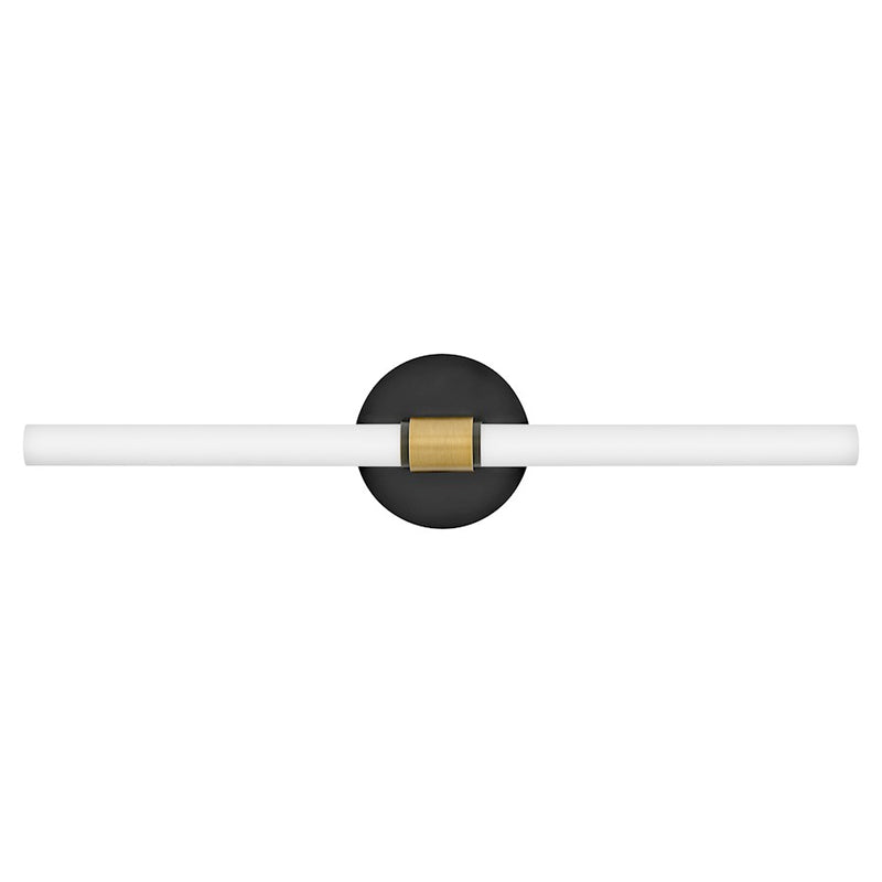 Lark Lighting Kai Bath Vanity Light | Black Finish | Modern Vanity Light Above the Bathroom Mirror | Damp Rated Hardwired Installation | 85602BK-LCB