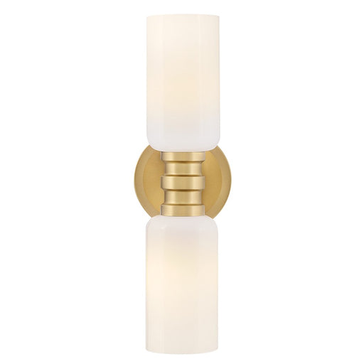 Lark Naomi 2 Light 6" Sconce, Lacquered Brass/Cased Opal - 85612LCB