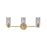 Lark Naomi 3 Light 6" Vanity, Lacquered Brass/Smoked - 85613LCB-SM