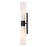 Lark Beau 2 Light 24" Sconce, Black/Etched Opal