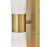 Lark Beau 2 Light 24" Sconce, Lacquered Brass/Etched Opal