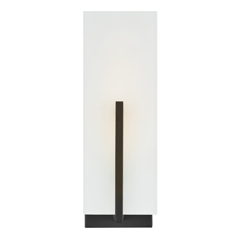 Lark Roman 1 Light Medium Sconce, Black/Etched White