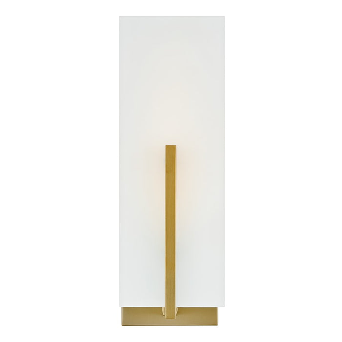 Lark Roman 1 Light Medium Sconce, Lacquered Brass/Etched White