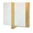 Lark Roman 1 Light Medium Sconce, Lacquered Brass/Etched White