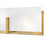 Lark Roman 4 Light Medium Vanity, Lacquered Brass/Etched White