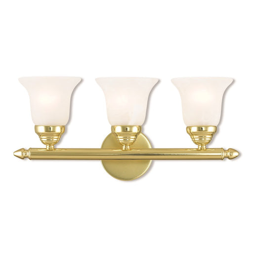 Livex Neptune Bath Vanity, Polished Brass/Alabaster
