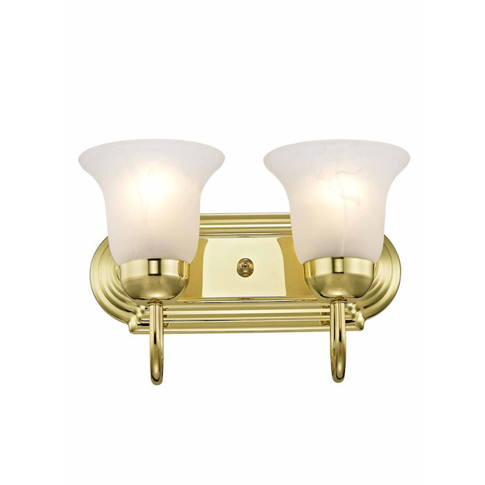 Livex Lighting Riviera 1 Light Wall Sconce, Polished Brass