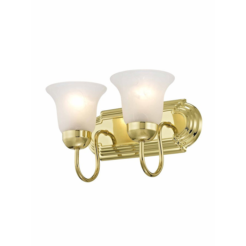 Livex Lighting Riviera 1 Light Wall Sconce, Polished Brass