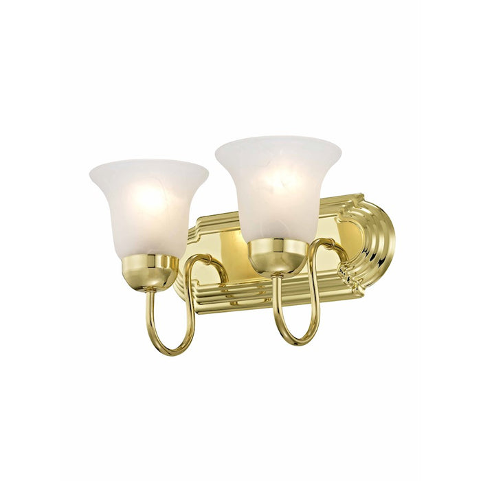 Livex Lighting Riviera 1 Light Wall Sconce, Polished Brass