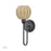 Livex Summervine 1Lt Single Sconce, Bronze/Hand-Woven French Beige - 13681-07