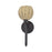 Livex Summervine 1Lt Single Sconce, Bronze/Hand-Woven French Beige