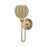 Livex Summervine 1Lt Single Sconce, Gold/Hand-Woven French Beige