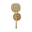 Livex Summervine 1Lt Single Sconce, Gold/Hand-Woven French Beige