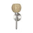 Livex Summervine 1Lt Single Sconce, Nickel/Hand-Woven French Beige