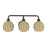 Livex Summervine 3Lt Vanity Sconce, Bronze/Hand-Woven French Beige