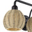Livex Summervine 3Lt Vanity Sconce, Bronze/Hand-Woven French Beige