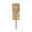 Livex Weavington 1Lt Single ADA Sconce, Gold/Rustic Walnut