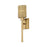 Livex Weavington 1Lt Single ADA Sconce, Gold/Rustic Walnut