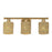 Livex Weavington 3Lt Vanity Sconce, Gold/Hand-Woven Rustic Walnut
