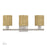 Livex Weavington 3Lt Vanity Sconce, Nickel/Hand-Woven Rustic Walnut - 13703-91