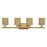 Livex Weavington 4Lt Large Vanity Sconce, Gold/Rustic Walnut