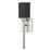Livex Weavington 1Lt Single ADA Sconce, Nickel/Charred Gray