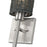 Livex Weavington 1Lt Single ADA Sconce, Nickel/Charred Gray