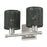 Livex Weavington 2Lt Vanity Sconce, Nickel/Hand-Woven Charred Gray