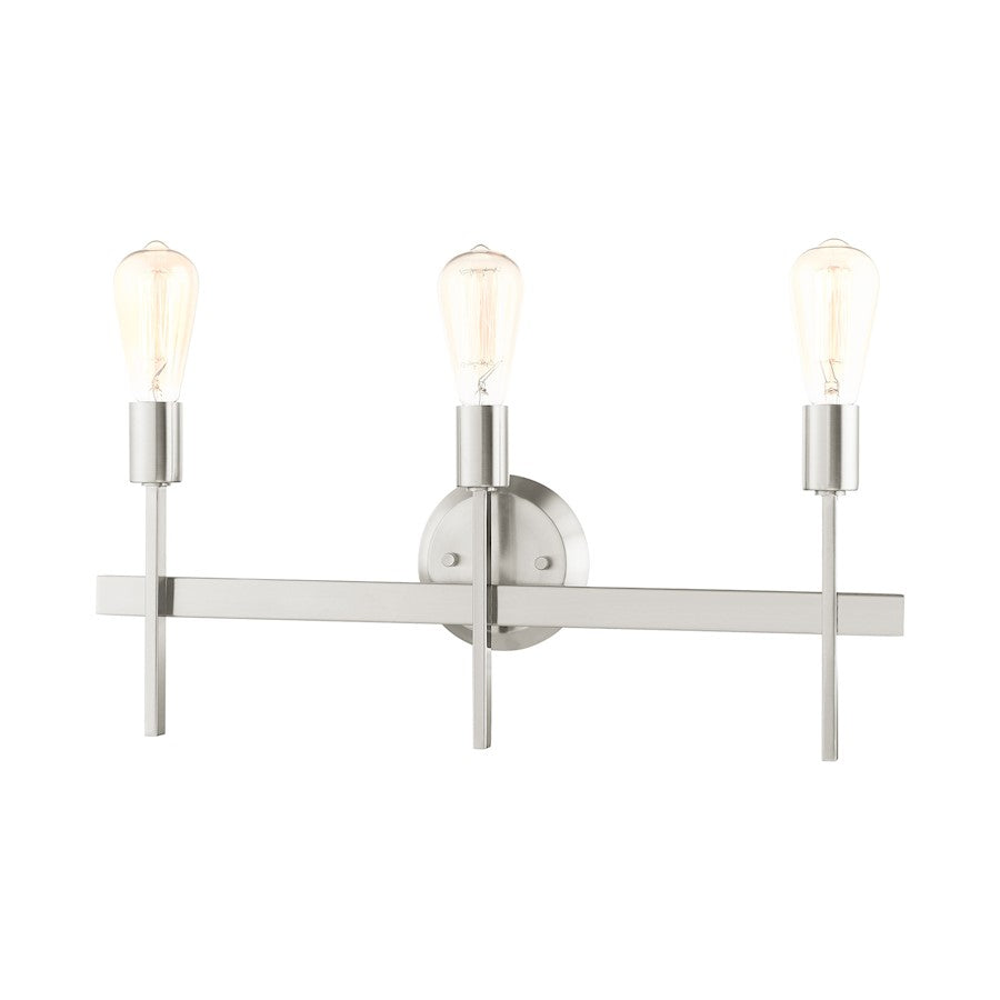 Livex Prague 3 Light Vanity Sconce