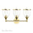 Livex Ashridge 3Lt Vanity Sconce, Polished Brass/Clear - 14133-02